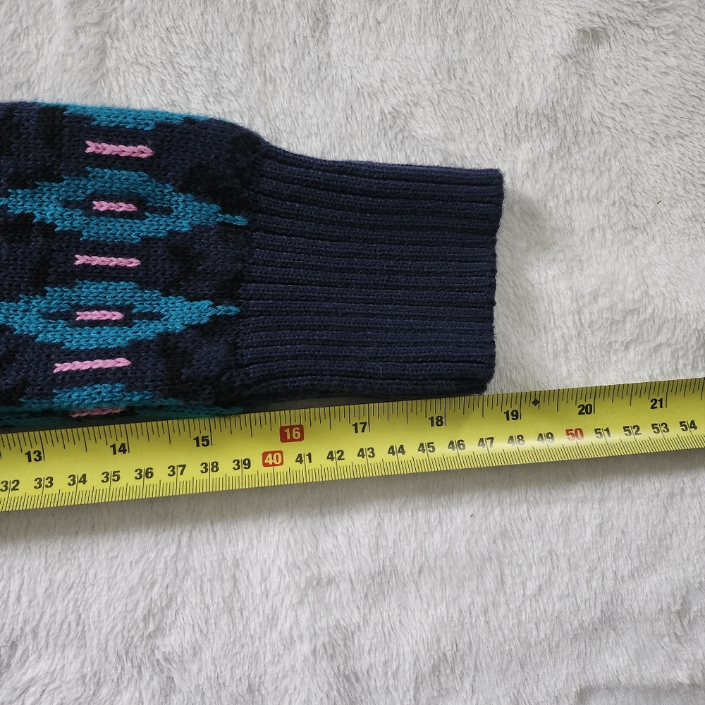 CHARTER CLUB Women's Cotton Blend Crewneck Knit Fair Isle Sweater Small Multi - Picture 9 of 9